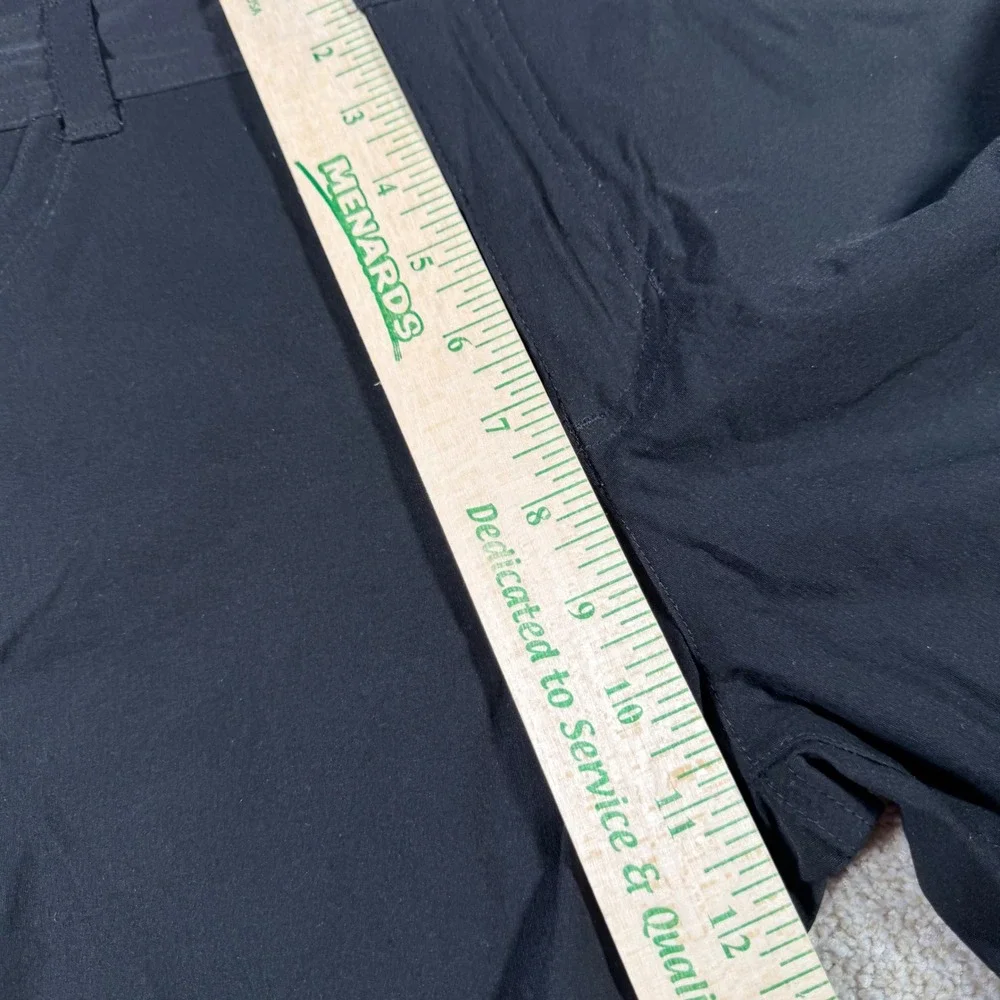 Eddie Bauer Summer Trail Shorts Women 14(FITS 36x5.5) Black Cargo Hiking Outdoor